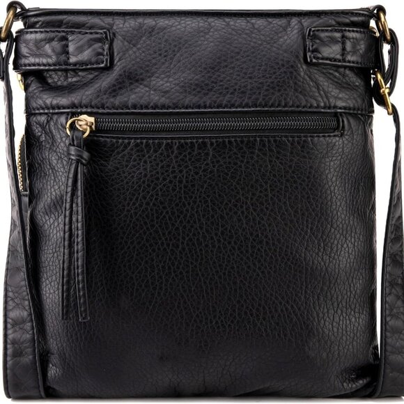 Crossbody Bag for Women Soft Washed Leather Multi Pocket crossbody handbags - Picture 6 of 6